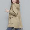 2024 Women's Mid-Length Petite Trench Coat - Popular Loose Casual Spring/Autumn Style