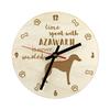 Azawakh, Tuareg Sloughi - clock with dog, wooden clock with engraving, personalised clock by Art-Dog