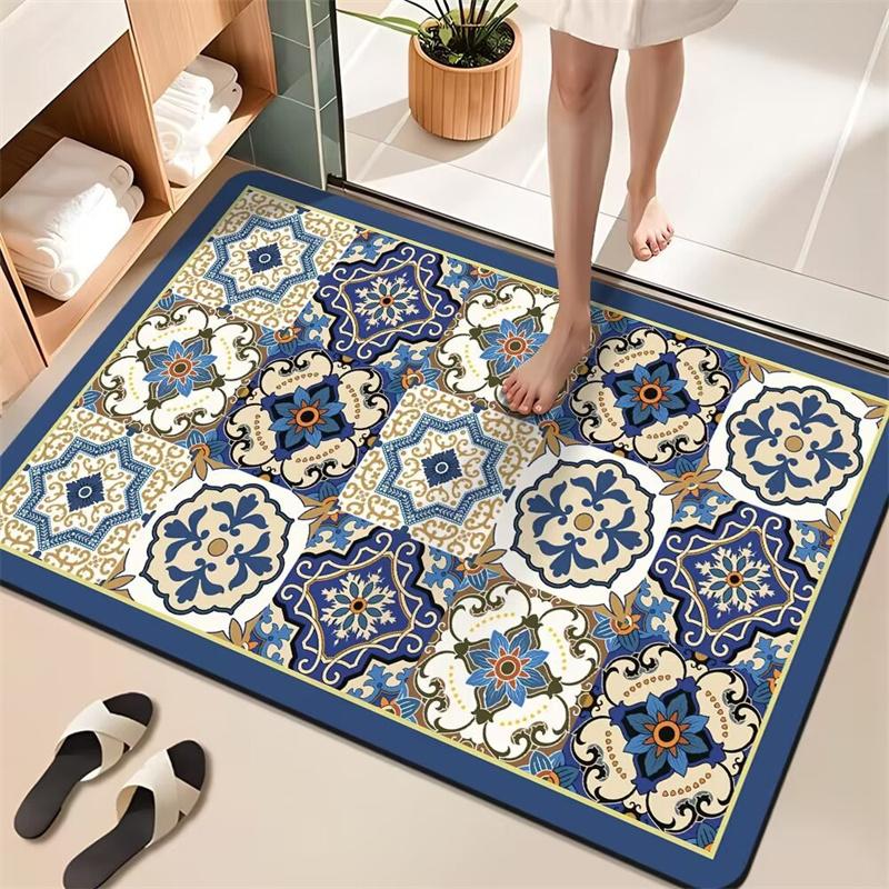Ванная Водонепроницаемый Нескользящий Износостойкий Ковер Кухонный Коврик для Пола Придверный Коврик Устойчивый Нескользящий Моющийся Коврик для Ног Входной Придверный Коврик