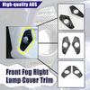 2*Цвет карбонового волокна АБС Накладка на крышку передней противотуманной фары Подходит для Toyota Rav4 2019-2021