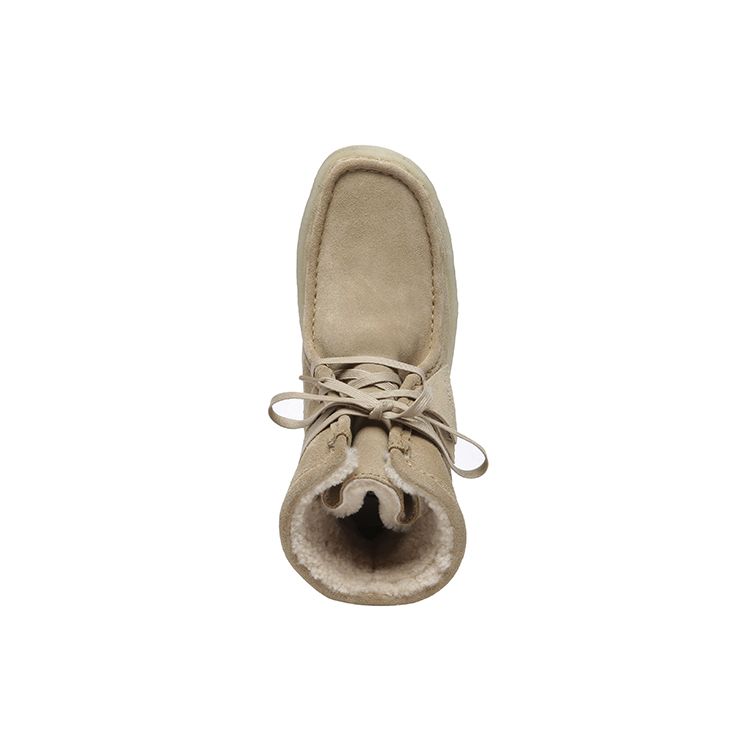 Clarks Оригинальные ботильоны на шнуровке с круглым носком для женщин, светло-коричневые 261634124