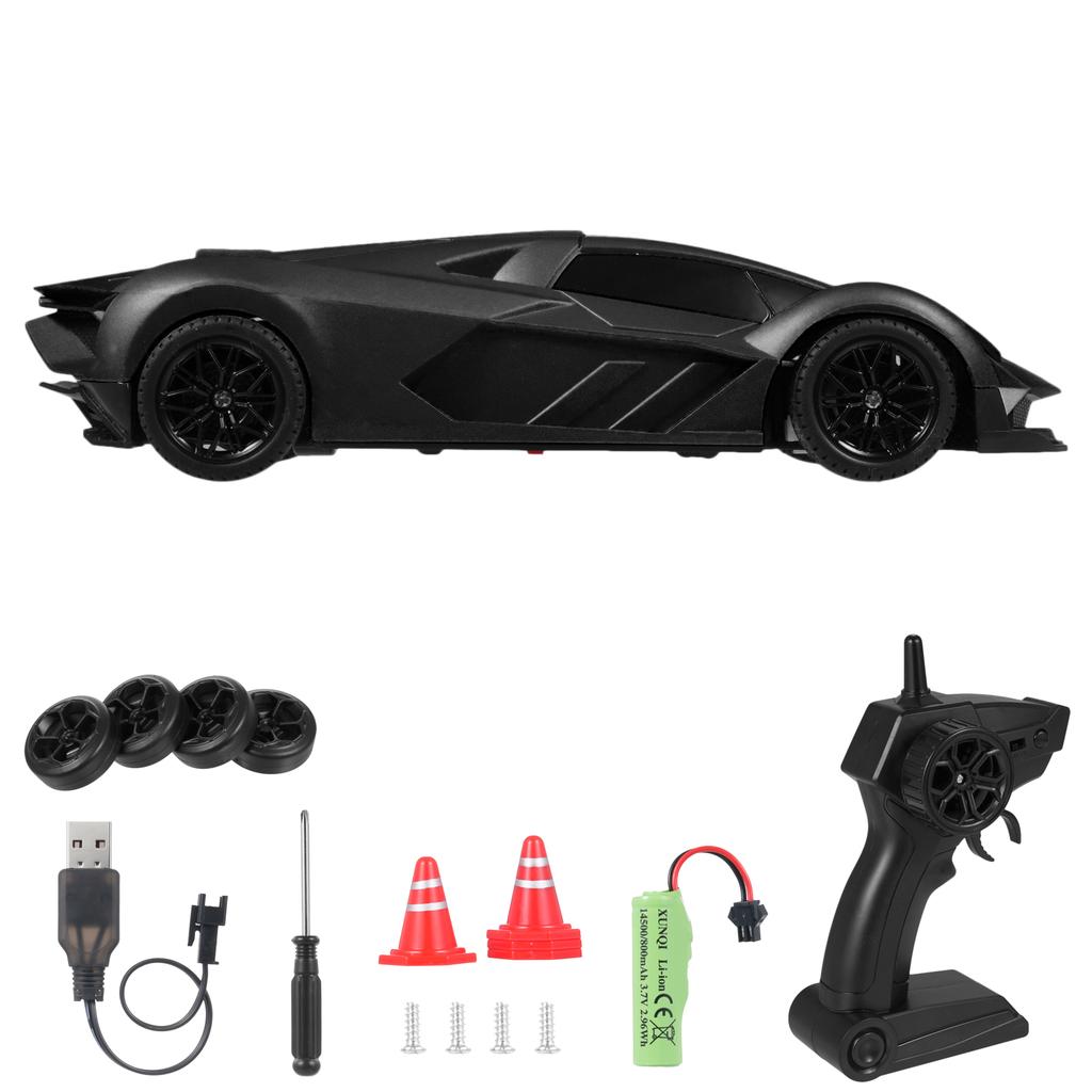 Машинка с дистанционным управлением, 2,4 ГГц 1:20 Масштабный 4WD Гоночный Игрушечный Автомобиль со Светодиодными Фонарями Дрифтующие Шины, Перезаряжаемый Мо