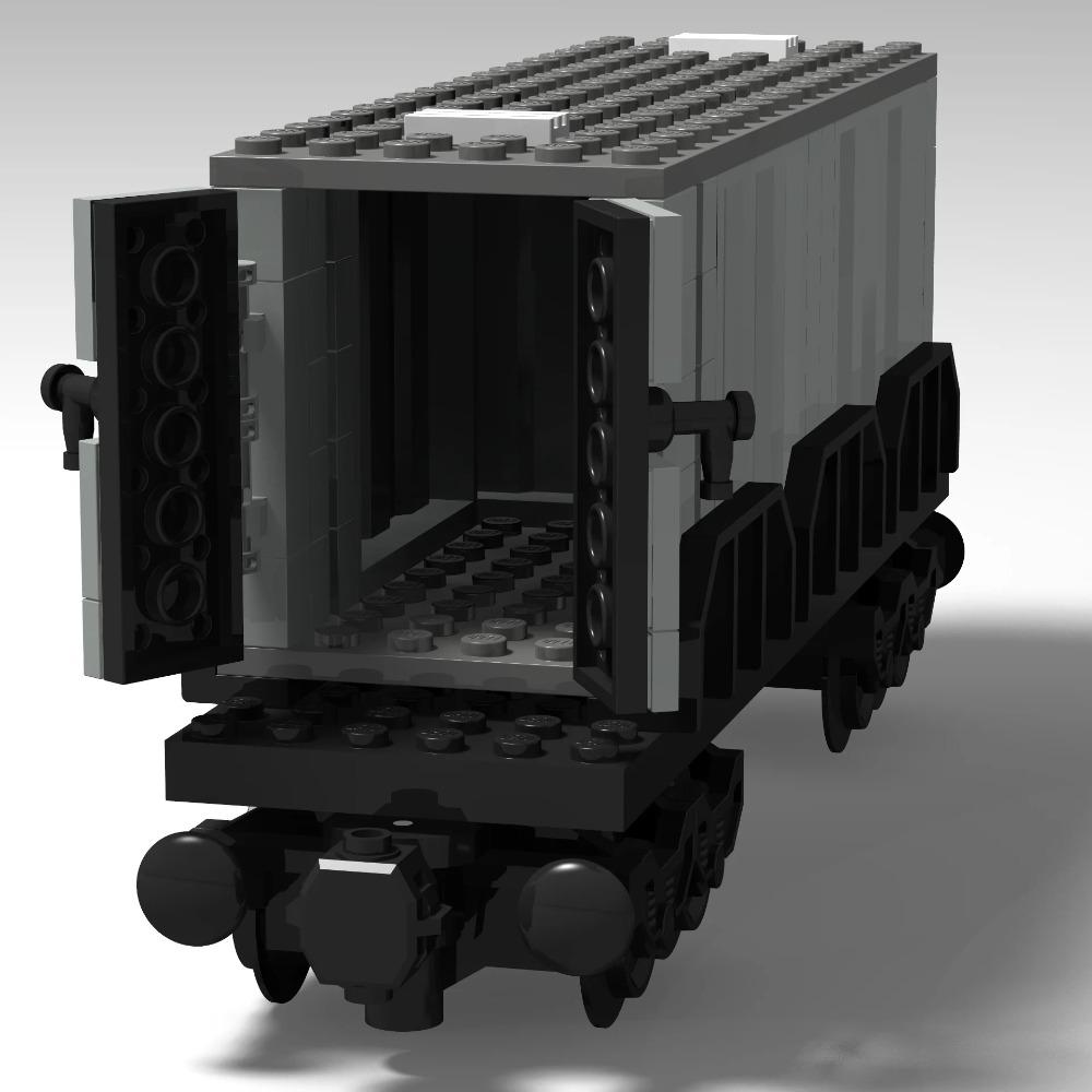 Городской поезд Технические Строительные Блоки 6x24 Основа Пассажирский Грузовой поезд Магнитное Соединение Колесо Вагон КреативныеИгрушки для Детей