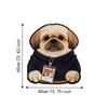 2D Home Decor Carpet Non-Slip Cartoon Carpet Soft Dog-Shaped Area Rug  Living Rooms