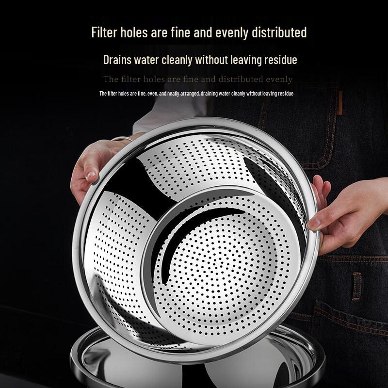 22cm Stainless Steel Kitchen Drain Basket
