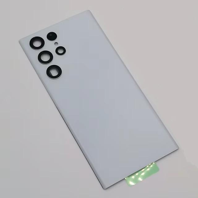 Для Samsung Galaxy S22 Ultra Крышка аккумулятора Задняя крышка Заднее стекло Задняя часть с объективом камеры