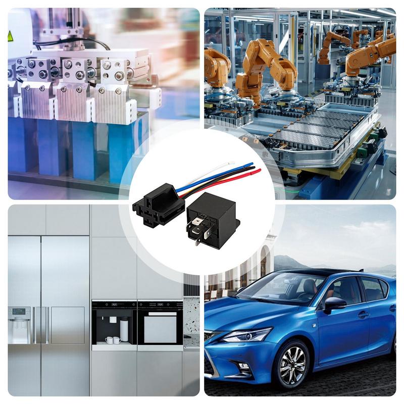 Автомобильное реле Водонепроницаемое Преобразование Запуск Реле постоянного тока 40 Ампер Водонепроницаемый Комплект жгута реле Для автомобилей Бытовая техника