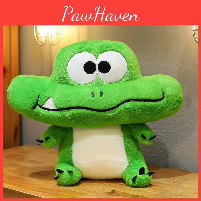 Очень большая забавная подушка-крокодил, мягкая плюшевая игрушка, очаровательная подушка-аллигатор для домашнего декора