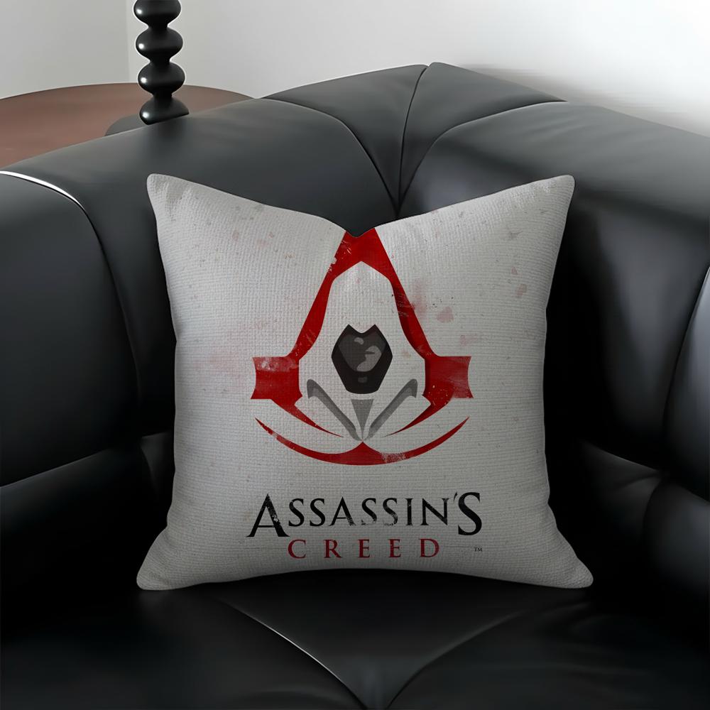 Assassin'S Creed Game Cushion Cover Natural Linen Pillowcase Set, All-In-One Decor For Sofa, Bedroom & Chair