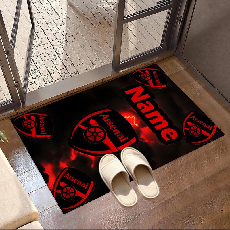 Custom Name Personalized football team Print Carpet, Versatile Home Decor Rug, for Playroom, Apartment, Balcony, Entryway, Hallway Gift