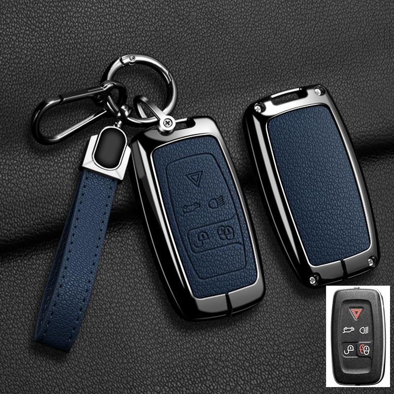 Чехол для ключа автомобиля для Land Rover Sport Freelander Discovery 4 Range Rover Sport LR4 2010-2012 Сплав цинка Кожа Авто Брелок