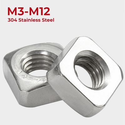 M3 M4 M5 M6 M8 M10 M12 Квадратные гайки из нержавеющей стали 304 Квадратная гайка из нержавеющей стали