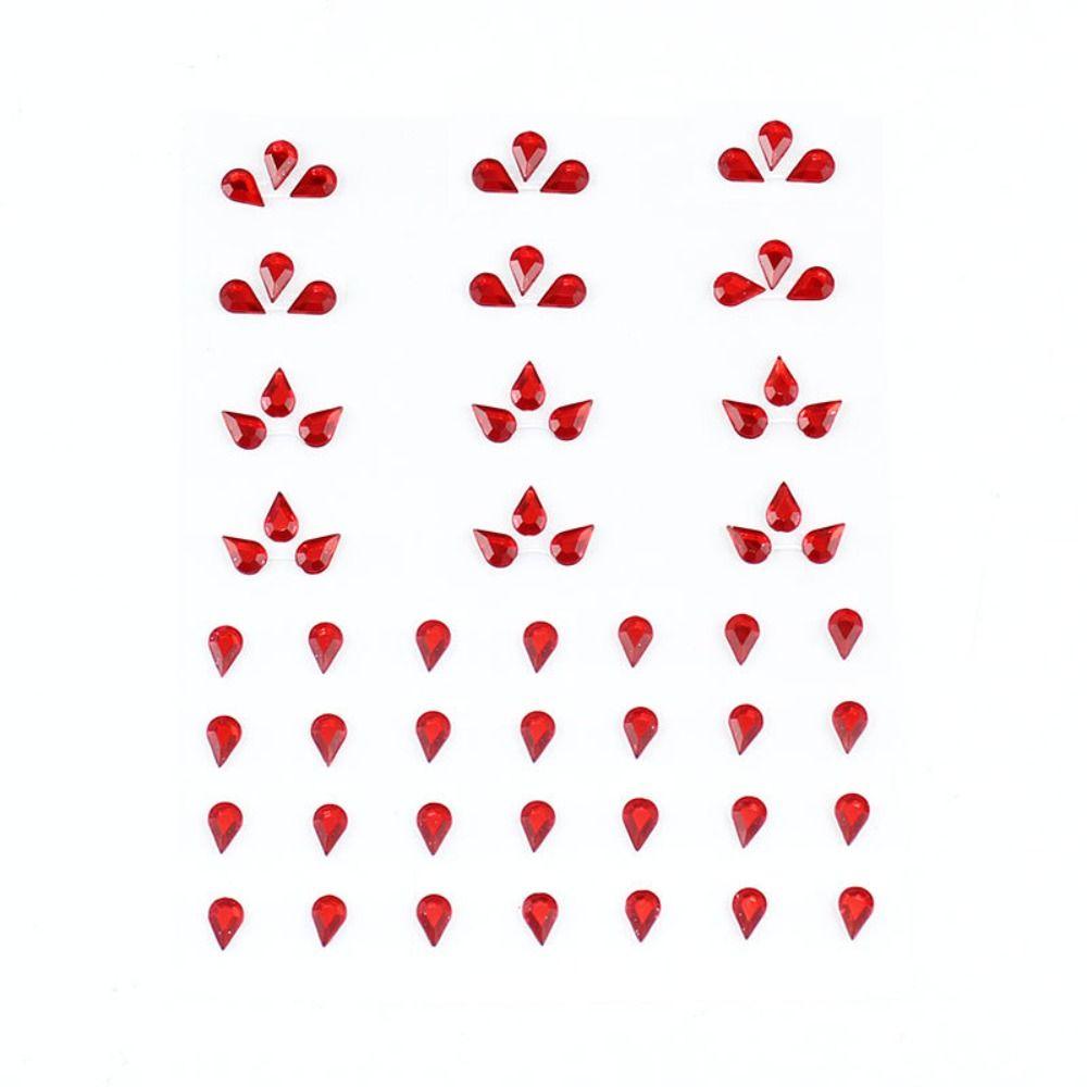 Shadow Crystal Pearls Makeup Tools Eyeliner Diamond Decals Face Tattoo Stickers Face Rhinestone Stickers Body Colored Diamonds