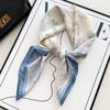 Light Green Elegant Lotus Hangzhou Silk Imitation Silk Small Square Scarf Women'S Scarf Shawl Mother Silk Scarf