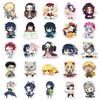 Beautiful Demon Slayer 50 Pcs Chibi Style Stickers Cute Kawaii Anime Cartoon Decals For Guitar Stationery Journal DIY Decor For Anime Fans