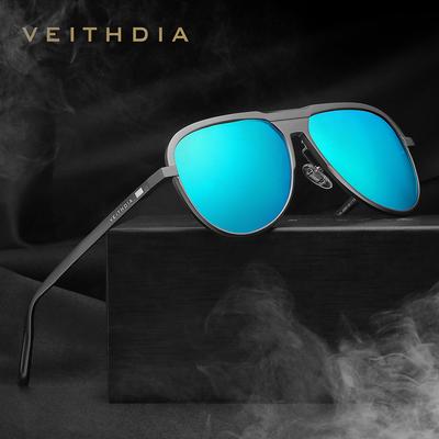VEITHDIA алюминиево-магниевые солнцезащитные очки с поляризационными линзами UV400, мужские солнцезащитные очки для мужчин/женщин