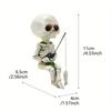 Halloween Fishing Skeleton Sitting Ghost Head Horror Atmosphere Ghost Festival Home Furnishings Indoor and Outdoor