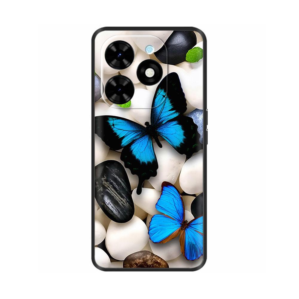 Чехол для Tecno Spark 20 Pro Мягкий черный силиконовый чехол для телефона для Tecno Spark 20C Coque Spark20 Spark 20 Pro Защитная крышка Fundas