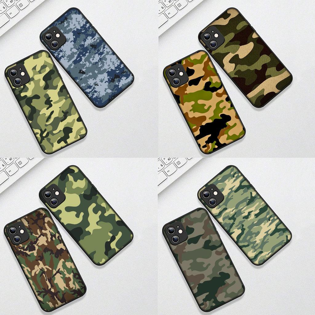 Мягкий чехол для Xiaomi Poco C75 C65 C71 C85 X7 X6 M6 M7 F7 F8 Ultra F6 Pro Чехол для телефона Камуфляж Военный Армейский Камуфляжный Рисунок
