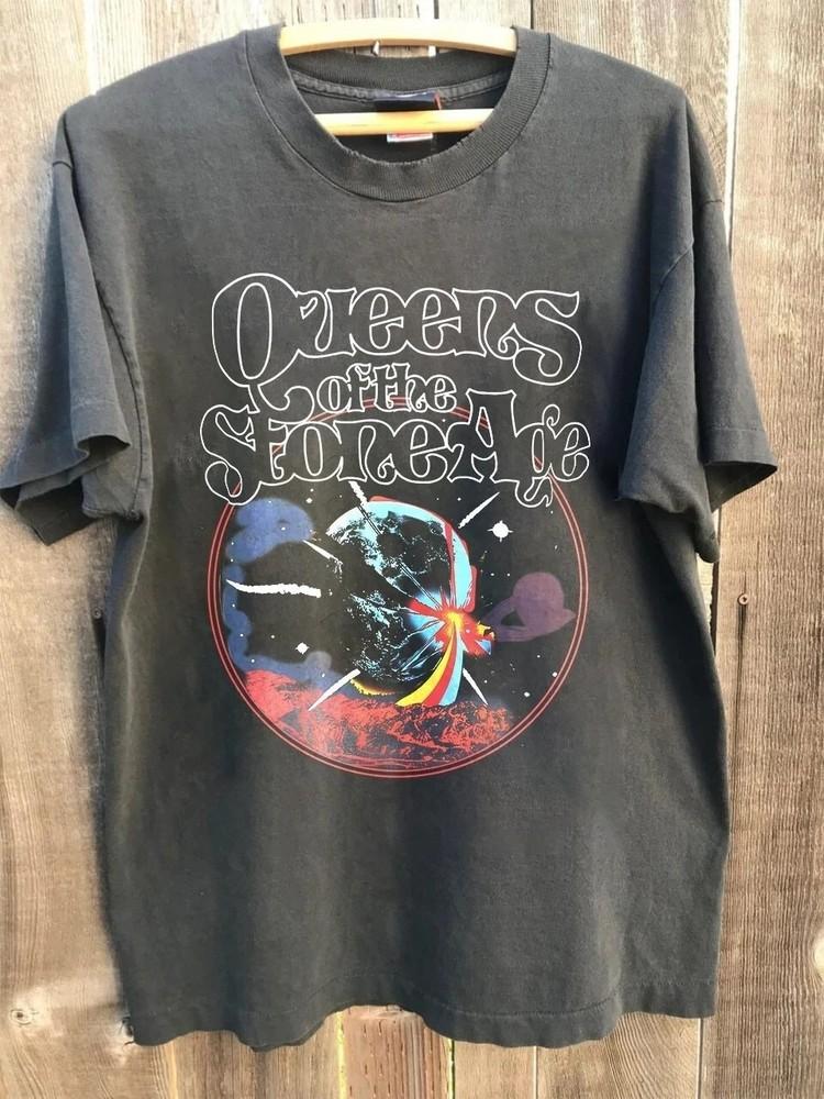 Queens of the Stone Age Band Rock Charcoal Shirt Unisex Men Women S5XL Unisex T-Shirt