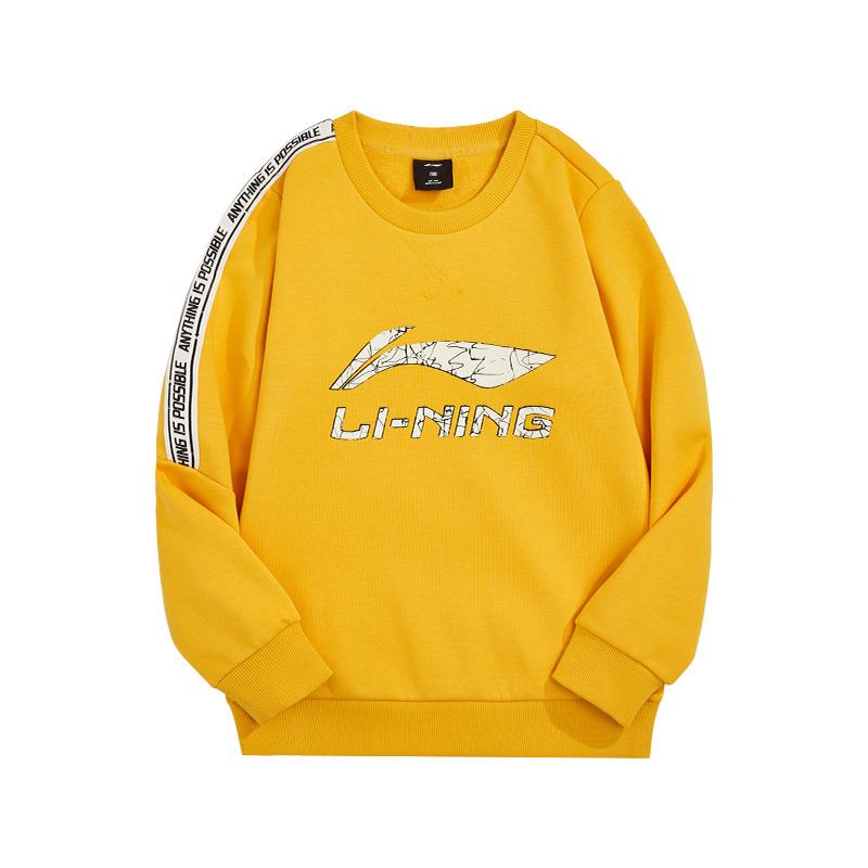 Li Ning Sweatshirt Unisex Antique Gold YWDU537-3
