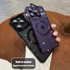 Магнитный чехол-подставка для For Iphone 14 13 12 1 16 Pro Max 16 Plus для беспроводной зарядной станции Прозрачная крышка
