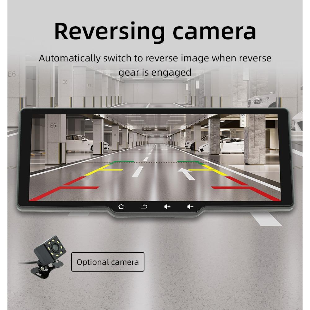 10,26-дюймовый портативный беспроводной экран Carplay HD задняя камера заднего вида Автомобильный радиоприемник DVR MP5 мультимедийный видеоплеер Android Auto