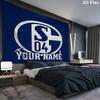 Sport Icon Custom Name Wall Tapestry Aesthetic Wall Hanging Printed Fabric Blanket Decorative Tapestries For Bedroom Living Room Home Decor