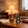 2 шт. 3D-печатная фигурка обезьяны с подвижными суставами, мини-статуэтка орангутана, антистресс-игрушка, украшение для дома, офиса, рабочего стола