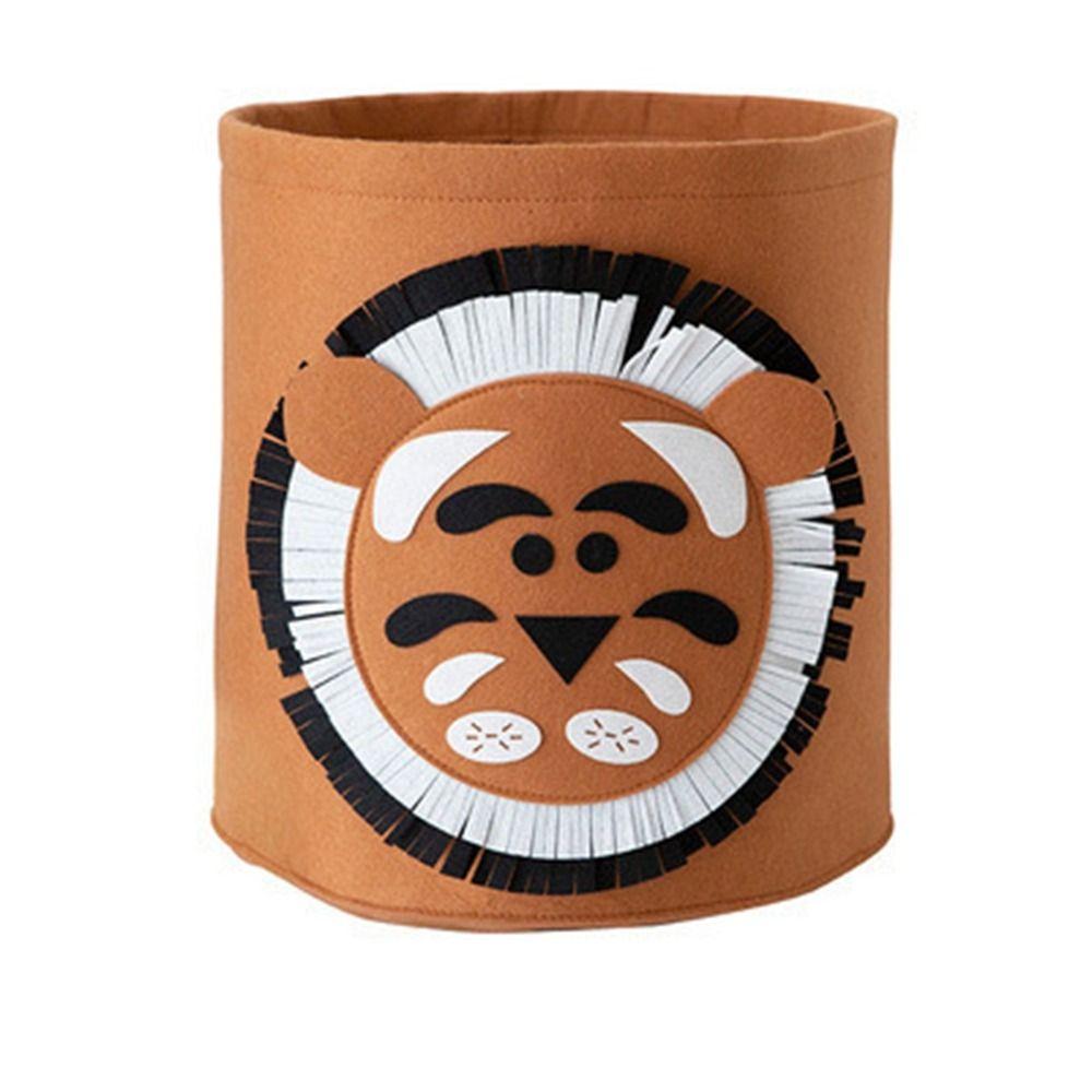 Слоновий узор Животное Корзина для хранения Фетровый контейнер для белья Практичная корзина для белья Шкаф KTY