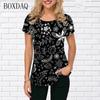 Plant&Flowers And Butterfly Graphic Women Fashion T-Shirts Short Sleeve 3d Printed Street Trend Ladies Tees O-Neck Casual Tops