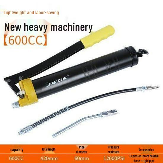 Прозрачный смазочный пистолет высокого давления промышленного класса для обслуживания экскаваторов