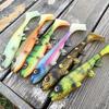 Silicone Fishing Soft Lures 5 Colors Artificial Lures Vivid Floating Minnow Baits Fishing