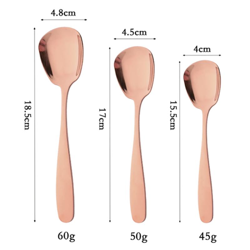 3 размера, набор суповых ложек, столовая ложка из нержавеющей стали 304, чайная ложка, семейные десертные ложки, столовые приборы, кухонные аксессуары