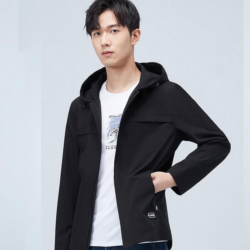 YILITON Men's Hooded Spring Autumn Casual Jacket