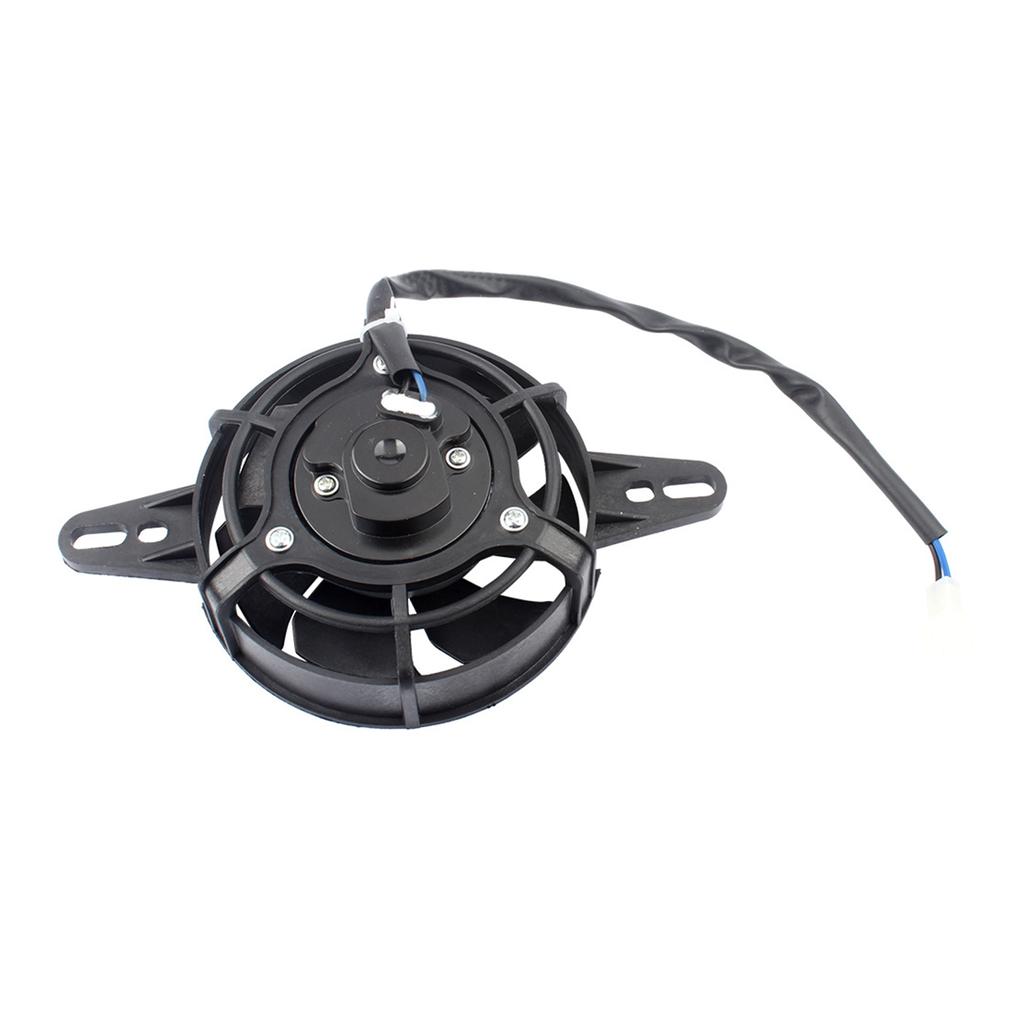 Мотоциклетный масляный радиатор, водяной охладитель, электрический радиатор, вентилятор охлаждения, простая установка, пластиковый фитинг для 150-250cc