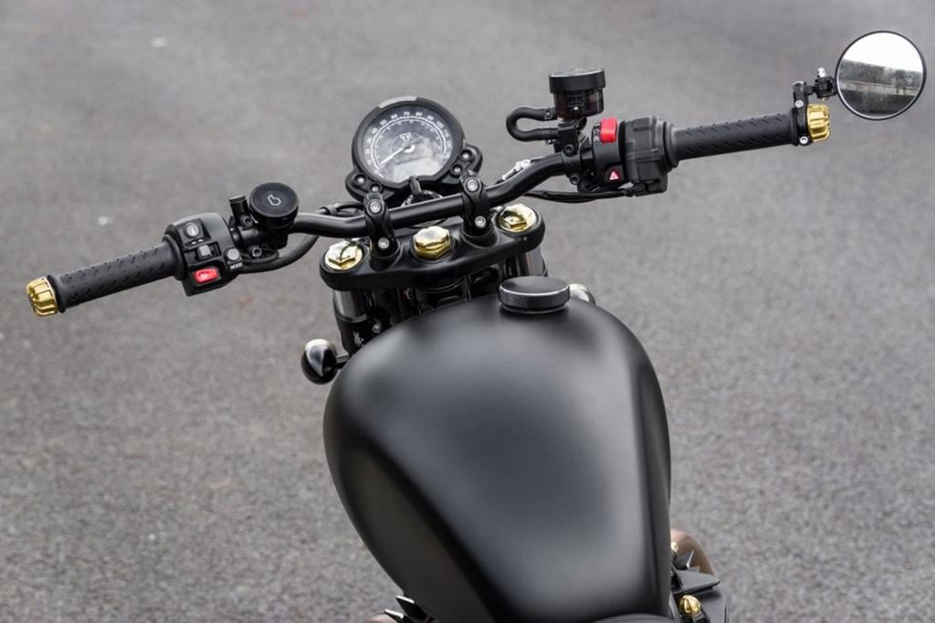 Гайка рулевой колонки Motone для Street Twin Street Scrambler T100 T120 BOSS Brass MMU068