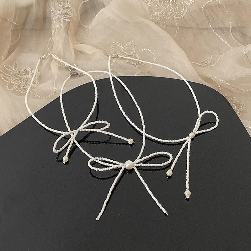 Все жемчужные ожерелья-банты, которые вы хотите, здесь, супер фея личность и темперамент универсальная модная цепочка на шею цепочка на ключицу