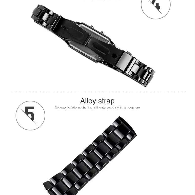 Светодиодные модные наручные часы Унисекс Мужские Женские Подарок Цифровой дисплей Лава Браслет из нержавеющей стали Армейские Спортивные Винтажные Ретро Повседневные