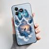 Чехол для телефона ZTE Blade A36 Мягкий силикон Черный Чехол Уникальный Дизайн Узор Снежная Гора Ударопрочный Корпус ZTE Blade A36 Чехол