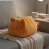 Мягкая игрушка-подушка в виде кота, милый дизайн, очаровательная игрушка для кошек, мягкие объятия для детей, оранжевый