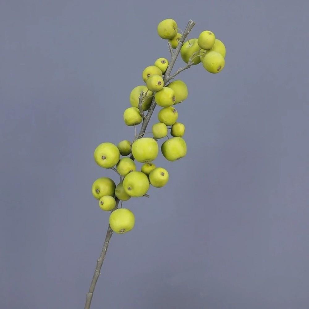 30 Heads Foam Fruits Branch Green Plants Fake Plants Restaurant Decoration