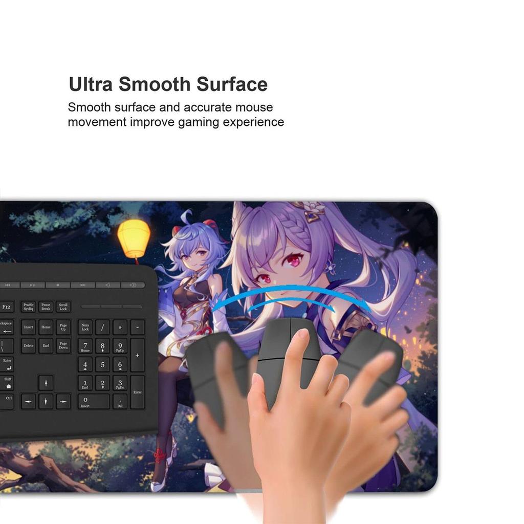 Genshin Genshin аниме коврик для мыши игровой коврик большой настольный коврик стильный персонаж милый клавиатура водонепроницаемый подарок 75смx40см