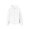 Comfortable Casual Simple Zip Hooded Slim Jacket Women Jackets Paper-White 162517727-1