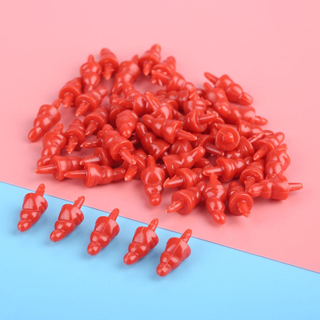 50 шт. 16/22 мм Снеговик Красный нос Поделки DIY Нос для кук Пластиковый нос Санта-Клауса для шитья Изготовления Кук Марионеток Мягких Плюшевых Животных