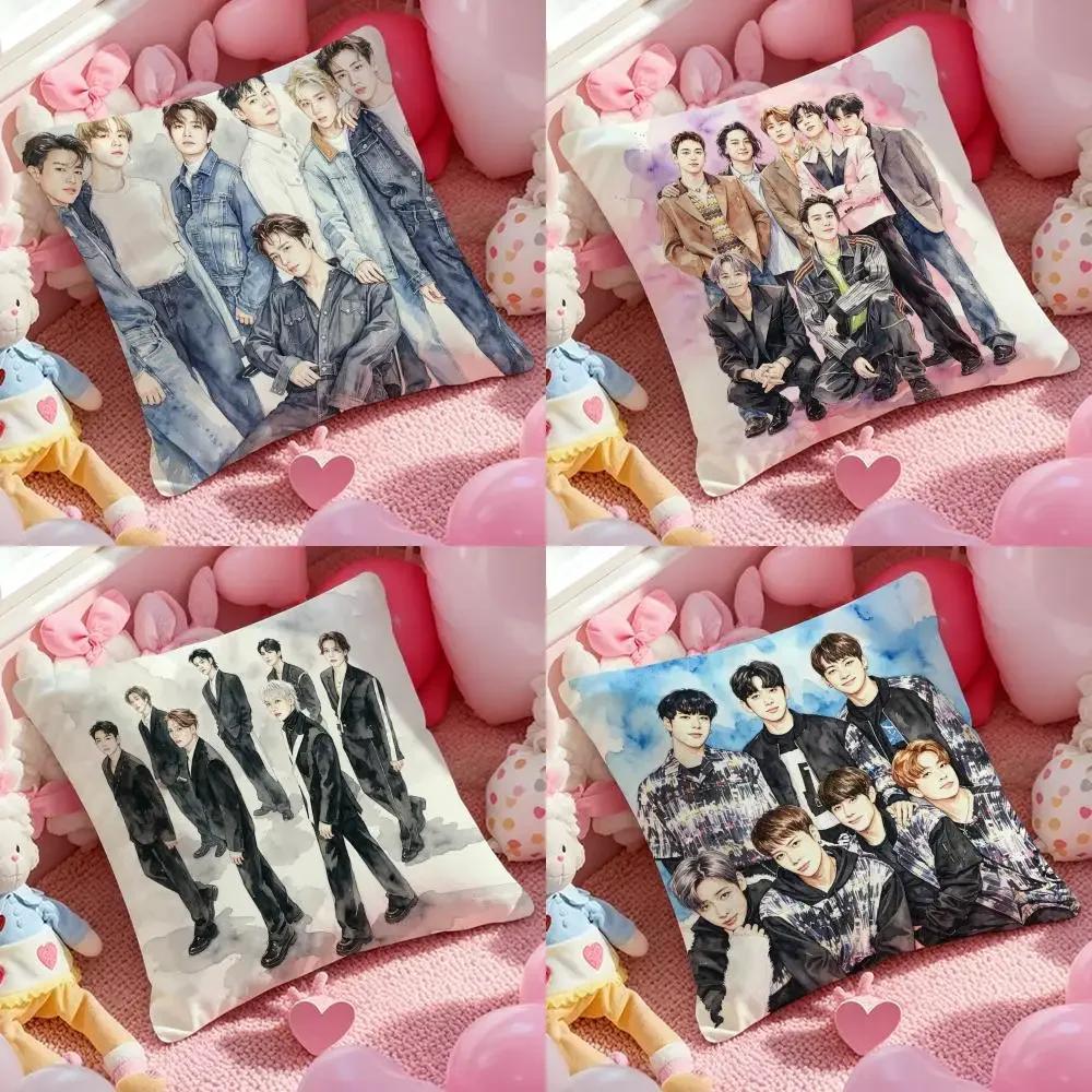 Kpop GGGGOT Cushion Cover Pattern Printed Pillowcase for Living Room Sofa Cushion Cover Bedroom Decor
