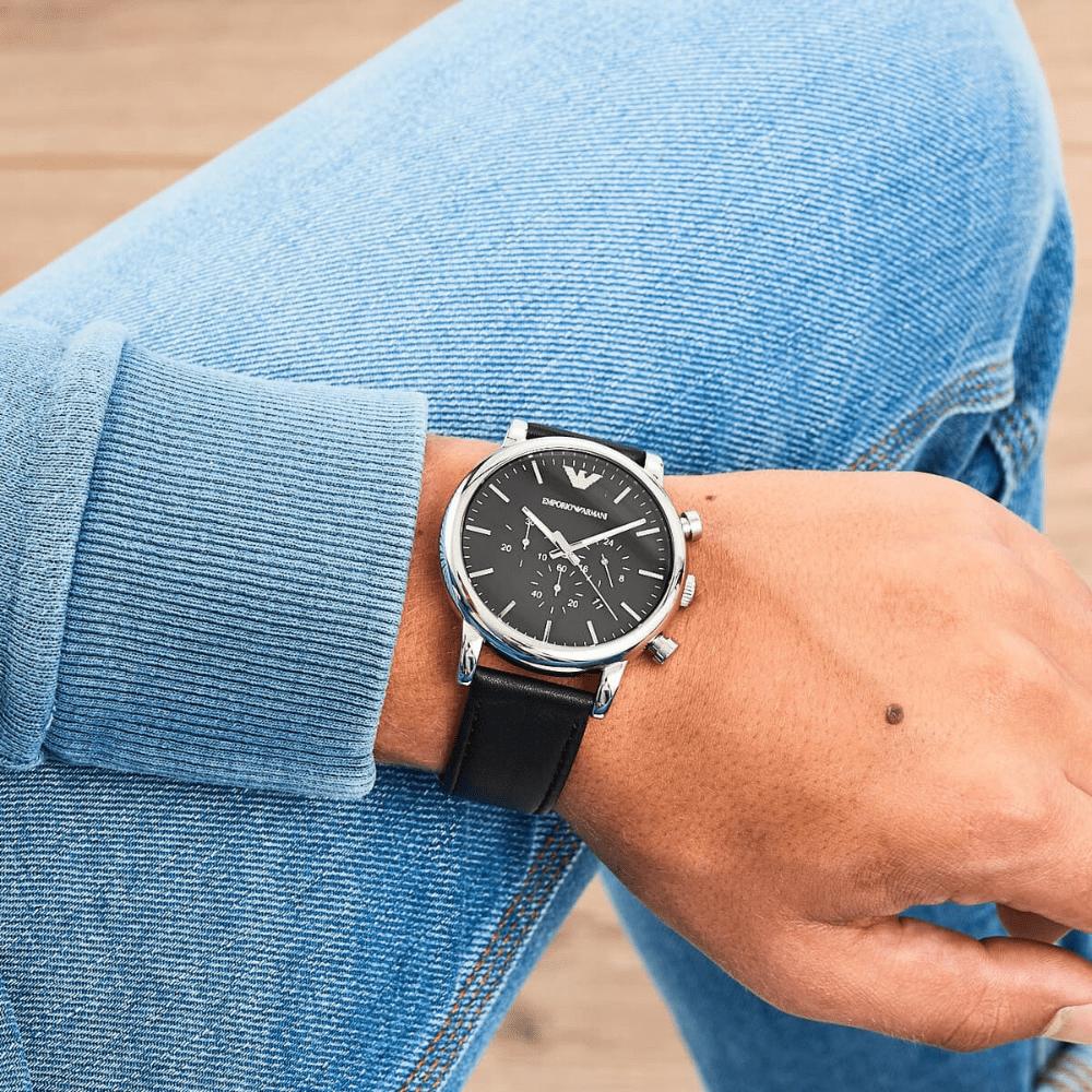 Emporio Armani AR1828 Black Dial Men's Watch