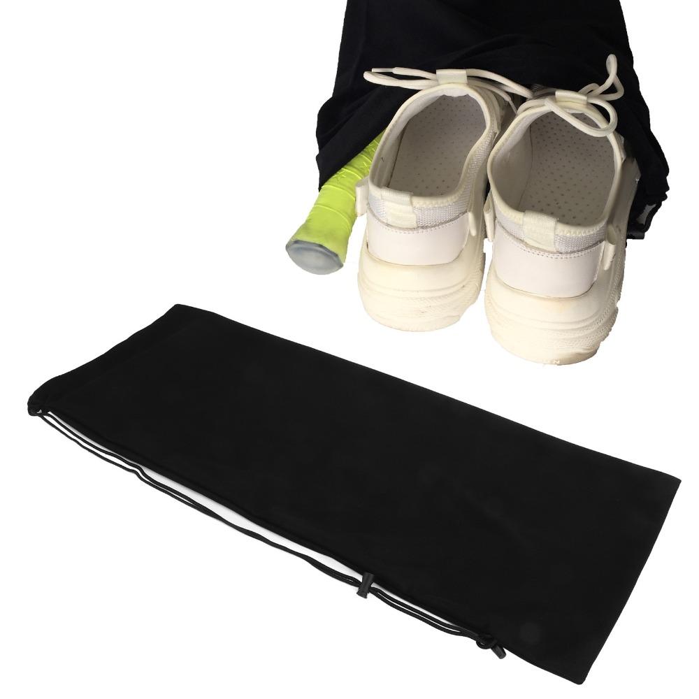 Velvet Cloth Tennis Racket Storage Bag Adjustable Shoulder Strap Black Tennis Racket Bag Soft Supple Tennis Racquet Bag