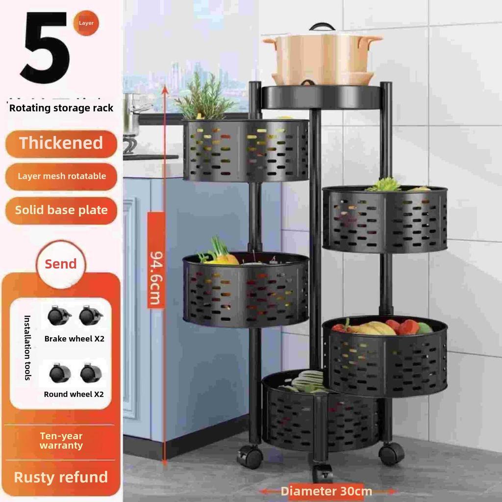 Многоуровневая тележка для хранения на колесиках, кухонный органайзер, подставка, хозяйственная тележка с колесами для домашней кухни, гостиной
