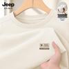 Мужская футболка JEEP SPIRIT 2025 Осень, тяжелая, свободного кроя, с длинным рукавом